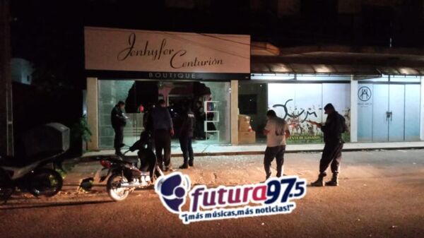 Por segunda vez disparan contra la boutique Jenhyfer Centurión