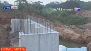 Avanzan rápidamente las obras del puente Poncho Pytã de Capiatá | Noticias Paraguay