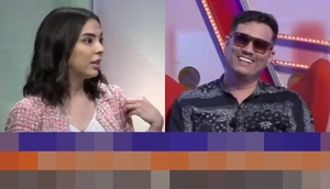 Natty Balbuena puso en apuros al vocalista de "Mr. Hyde" - Teleshow