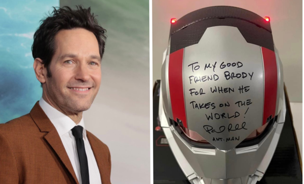 Paul Rudd le regaló un casco de Ant-Man firmado y una carta a un niño que era víctima de bullying - Megacadena — Últimas Noticias de Paraguay