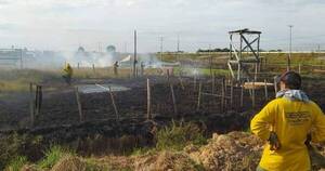 La Nación / Incendio de pastizal consumió cinco viviendas en Concepción