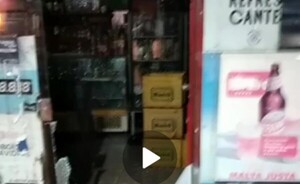 Rompieron blindex para robar tragamonedas de una bodega