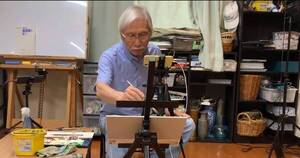 La Nación / Japonés de 74 años hace furor con sus acuarelas en YouTube