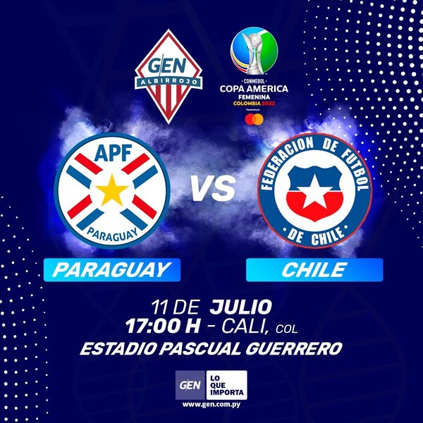 Versus / GEN te trae los partidos de Paraguay en la Copa América Femenina - Paraguaype.com