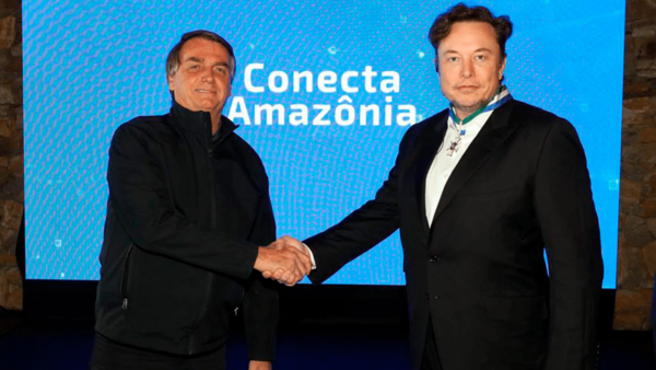 Jair Bolsonaro se reunió con Elon Musk en Brasil: lanzarán una red para conectar la Amazonía | Ñanduti