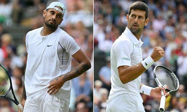 Djokovic-Kyrgios, un duelo explosivo que definirá el ganador de Wimbledon