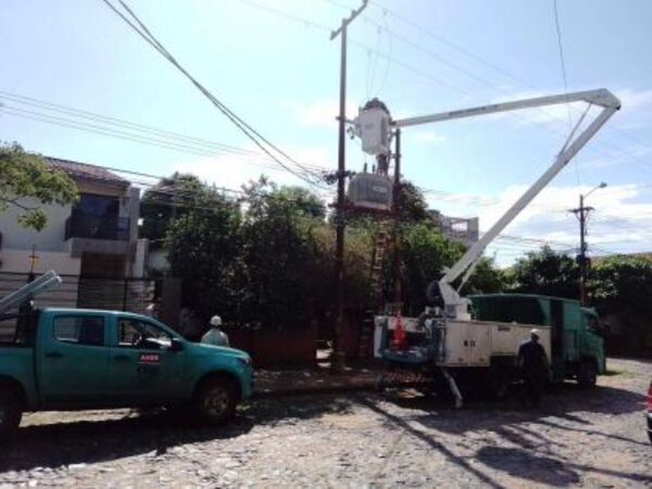 Las cinco zonas del país donde habrá cortes de electricidad este domingo - Nacionales - ABC Color