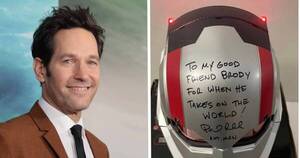 La Nación / Marvel: Paul Rudd regaló un casco de Ant-Man a un chico que sufrió acoso escolar