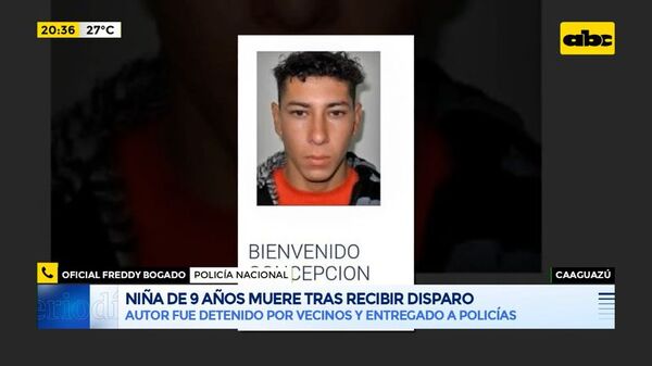 Niña fue asesinada de un disparo - ABC Noticias - ABC Color
