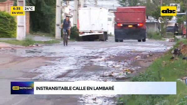 Intransitable calle en Lambaré - ABC Noticias - ABC Color