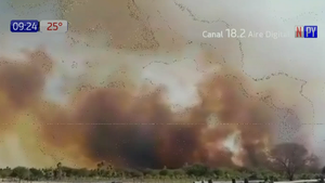 Unas 80 hectáreas consumidas por incendio en Bahía Negra