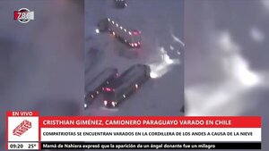Una treintena de camioneros paraguayos, varados en Chile por intensa nevada - Megacadena — Últimas Noticias de Paraguay