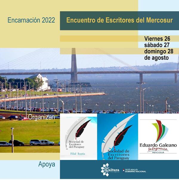 Encarnación será sede del XXI Encuentro de Escritores del Mercosur
