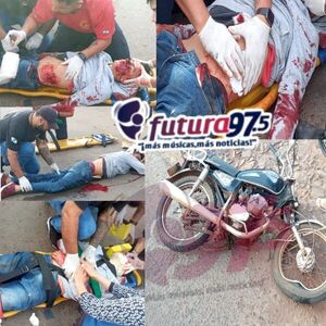 Joven ebrio llevaba una botella en su cintura y se accidentó