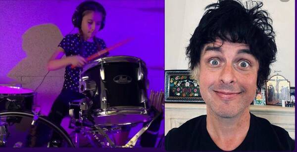 Crónica / [ VIDEO] Cantante de Green Day compartió video de la niña baterista paraguaya Emma