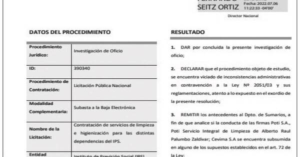 La Nación / Fallida administración de Bataglia facilitó limpiadores “mau” en IPS
