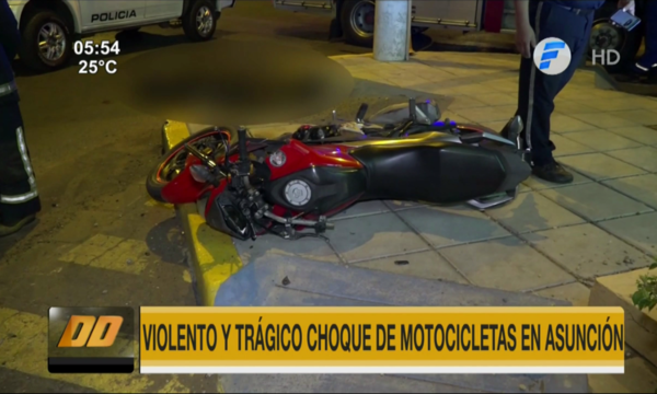 Violento y trágico choque de motocicletas en Asunción - Paraguaype.com