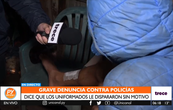 ¿Otro caso de gatillo fácil? Reciclador denuncia a policías de Villa Elisa