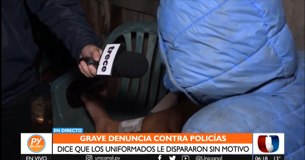 Reciclador denuncia a policías por dispararle sin motivo