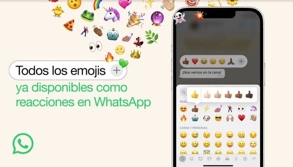 WhatsApp ya permite utilizar cualquier emoji para reaccionar a los mensajes - Tecnología - ABC Color