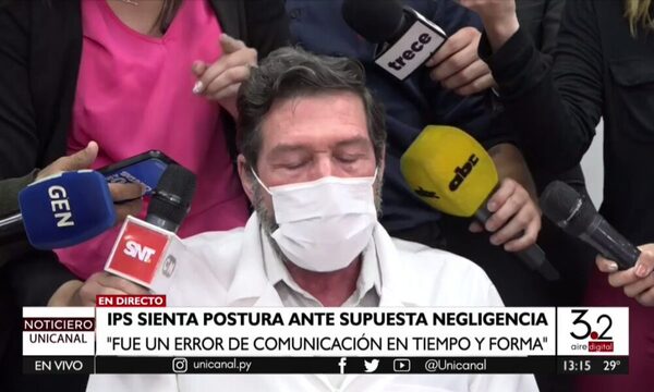 Autorización era para la derecha, pero se cortó la izquierda, admite IPS