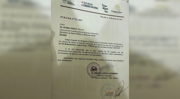 Diario HOY | Saltan más denuncias de despidos en Salud: 'rajaron' a 21 para ubicar recomendados