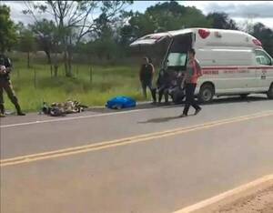Crónica / San Pedro: Feroz camión embistió a un karaí guazú con su moto y lo mató