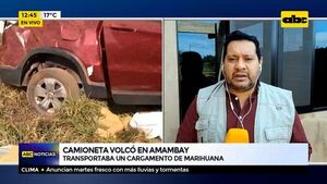 Vuelca en Amambay camioneta que transportaba un cargamento de marihuana - ABC Noticias - ABC Color