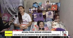 Madre ruega ayuda para su hija de 12 años con tumor cerebral