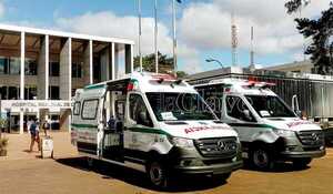 Llegan dos nuevas ambulancias al IPS de Ciudad del Este - La Clave