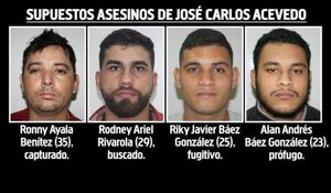 Los supuestos asesinos del intendente José Carlos Acevedo