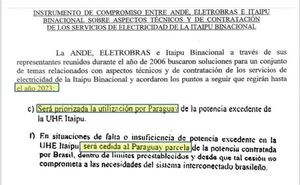 Para Brasil, acuerdo sobre excedentes vence el 1 de enero de 2023, alertan - Nacionales - ABC Color