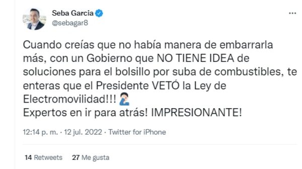 Ley de Electromovilidad: veto del Ejecutivo viene “de contramano” y no propone alternativas a suba del combustible, según diputado - La Primera Mañana - ABC Color