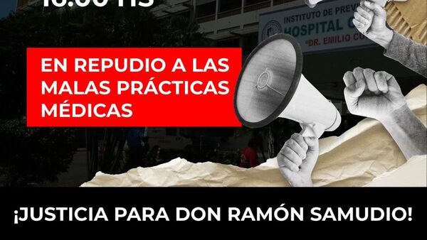 Anuncian manifestación en IPS para pedir justicia