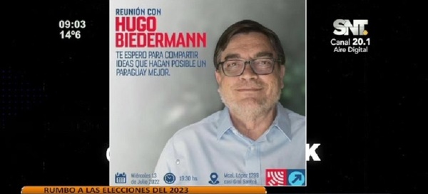 Hugo Biedermann candidato a Senador - SNT