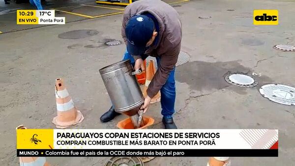 Paraguayos copan estaciones de servicio - ABC Noticias - ABC Color