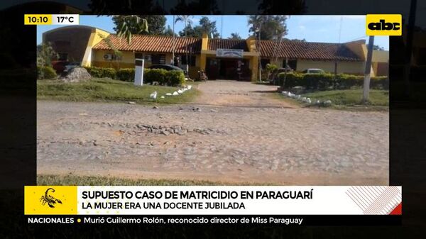 Supuesto caso de Matricidio - ABC Noticias - ABC Color