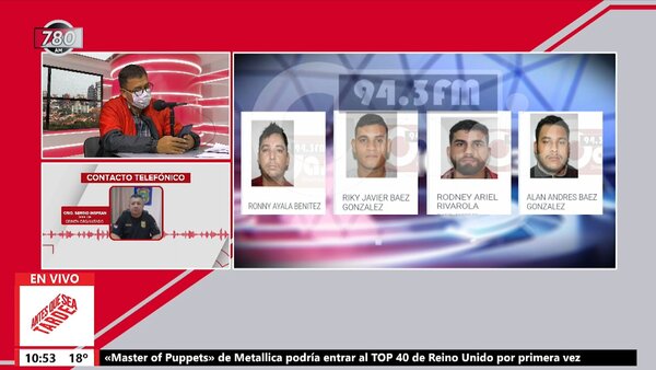 Siguen rastreando a otros tres presuntos participantes del crimen de José Carlos Acevedo - Megacadena — Últimas Noticias de Paraguay