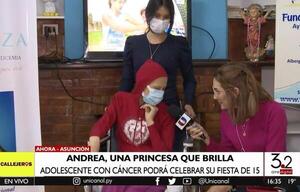 Emotivo: paciente con cáncer cumplirá su sueño de celebrar sus 15 años