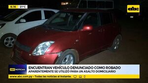 Encuentran vehículo denunciado como robado  - ABC Noticias - ABC Color