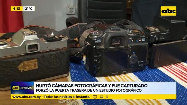 Hurtó cámaras fotográficas y fue capturado - ABC Noticias - ABC Color