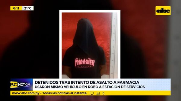 Detenidos tras intento de asalto a farmacia - ABC Noticias - ABC Color