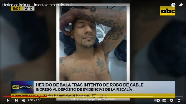 Policía hirió en la pierna a joven que pretendía robar en depósito de la Fiscalía - Policiales - ABC Color
