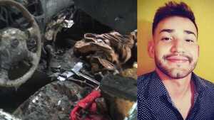 Joven quemado por explosión de su vehículo necesita la ayuda de todos