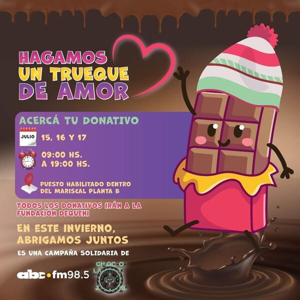 Campaña “Dulce abrigo” arranca este viernes 15 y va hasta el domingo 17 - Empresariales - ABC Color