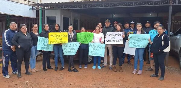 Manifestación contra prisión domiciliaria para doña que disparó contra joven en Itá