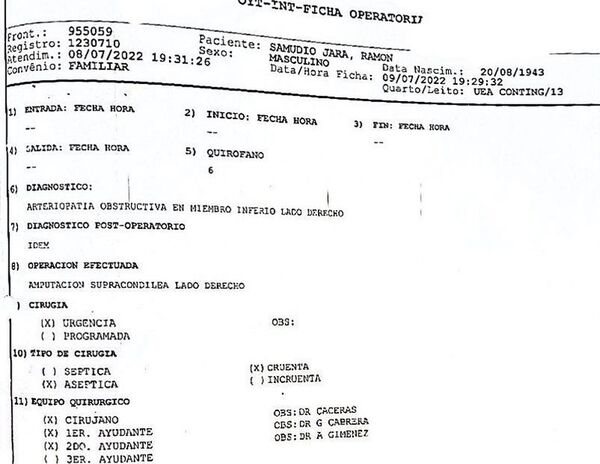 IPS admite que hubo error médico pero culpa a residentes sin tutela - Nacionales - ABC Color