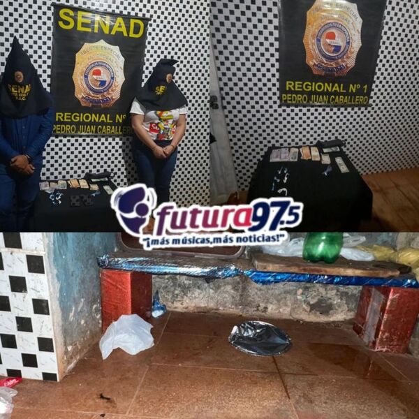 Pareja fue detenida en un allanamiento de vivienda