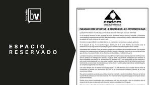 Espacio Reservado: Paraguay debe levantar la bandera de la electromovilidad