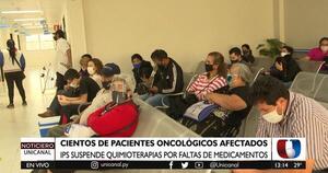 IPS suspende quimioterapias por falta de medicamentos e insumos, denuncian